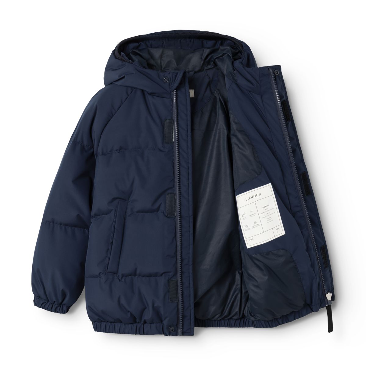 Chaqueta de plumas infantil ADELINA de Liewood en azul marino